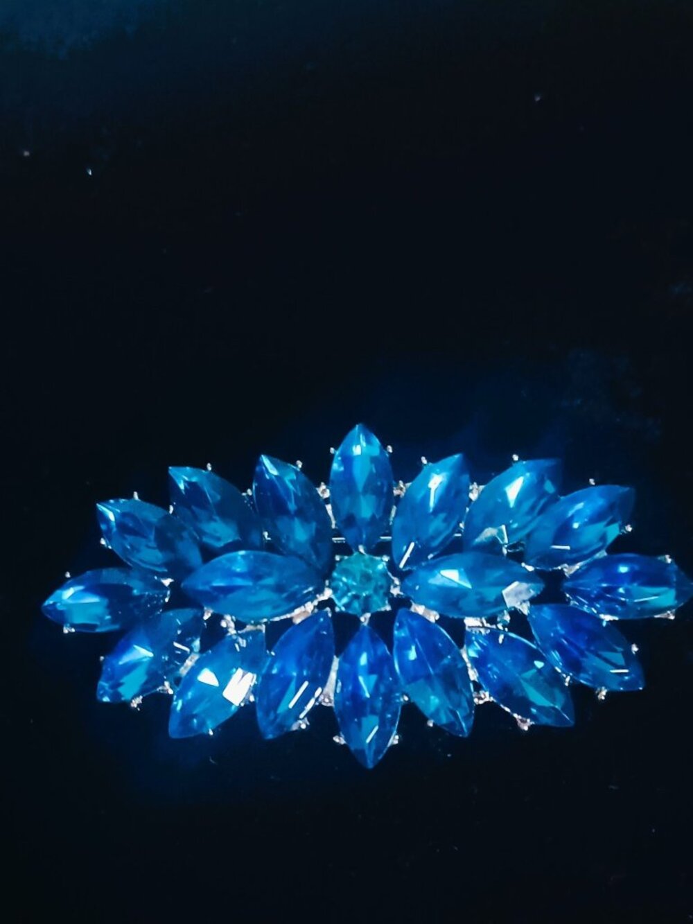 Beautiful Blue Brooch-3"